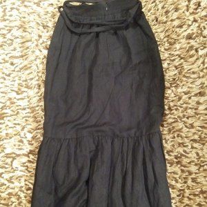 Ann Taylor maxi navy skirt
